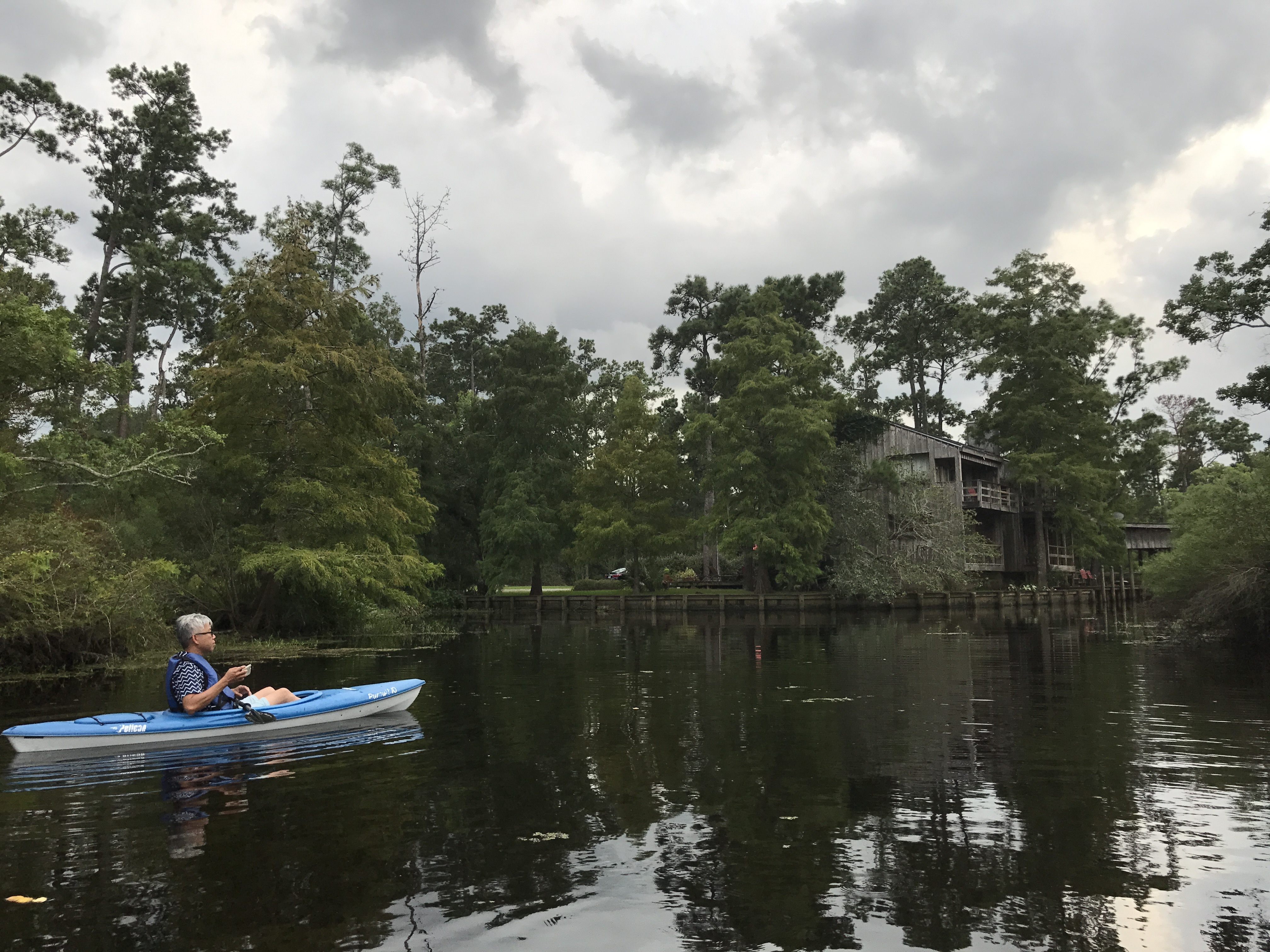 Exploring the Bayou at Sunset We explored the bayou by boat, fishing and watching the Louisiana sunset from the water during our stay.